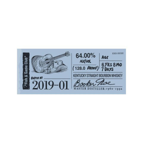 Buy Booker's Bourbon 2019-01 “Fish & Game Club” online from the best online liquor store in the USA.