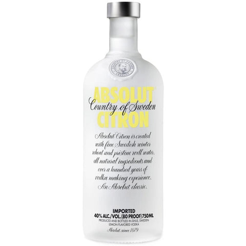 Absolut Citron Vodka Vodka Absolut