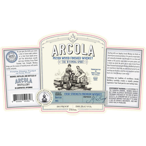 Arcola Pecan Wood Finished Cask Strength Whiskey - Goro's Liquor