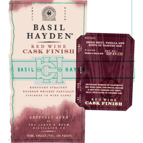 Basil Hayden Red Wine Cask Finish Bourbon - Goro's Liquor