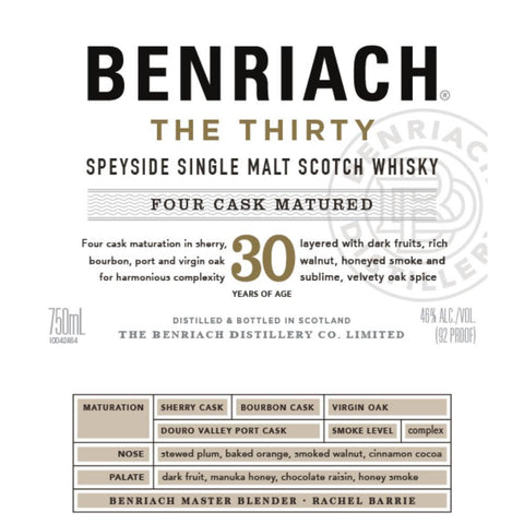 BenRiach The Thirty Scotch BenRiach