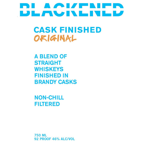 Blackened Cask Finished Original By Metallica American Whiskey Blackened American Whiskey