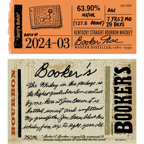 Booker's Bourbon 2024-03 “Jerry’s Batch” Bourbon Booker's