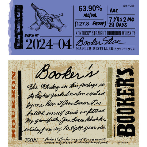 Booker's Bourbon 2024-04 “Master Distiller’s Batch” Bourbon Booker's