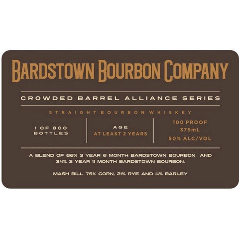 Crowded Barrel Alliance Series Bardstown Bourbon Company Bourbon - Goro's Liquor