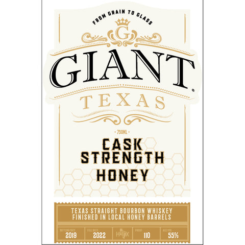 Giant Texas Cask Strength Honey Bourbon - Goro's Liquor