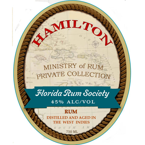 Hamilton Rum Florida Rum Society - Goro's Liquor