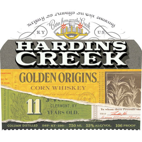 Hardin’s Creek Golden Origins 11 Year Old Corn Whiskey Corn Whiskey Hardin's Creek