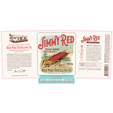 High Wire Jimmy Red Classic Sweet Mash Straight Bourbon - Goro's Liquor
