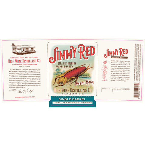 High Wire Jimmy Red Single Barrel Sweet Mash Straight Bourbon - Goro's Liquor