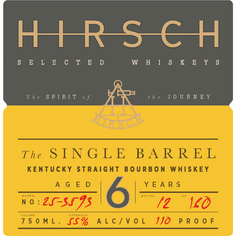 Hirsch The Single Barrel 6 Year Old Bourbon - Goro's Liquor