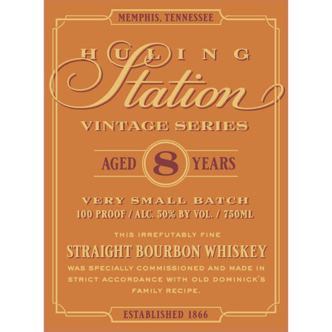 Huling Station 8 Year Old Vintage Series Straight Bourbon - Goro's Liquor