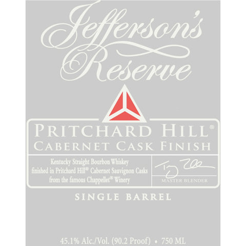 Jefferson's Pritchard Hill Cabernet Cask Finished Single Barrel - Goro's Liquor