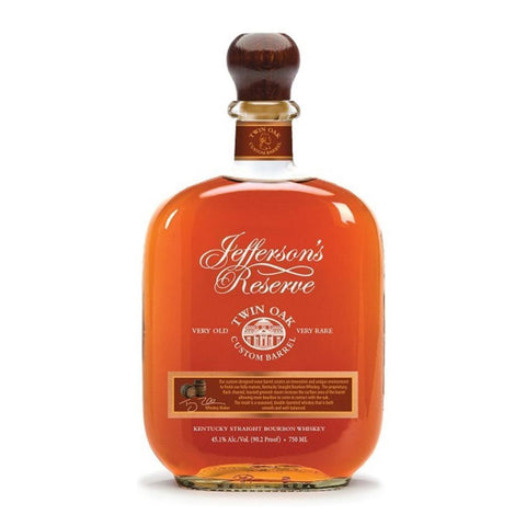 Jefferson’s Twin Oak Custom Barrel Bourbon Bourbon Jefferson's