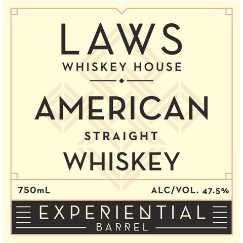 Laws Experiential Barrel American Straight Whiskey - Goro's Liquor