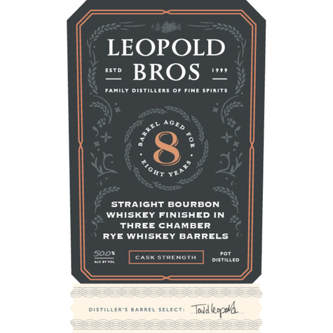 Leopold Bros. Bourbon Finished in Three Chambers Rye Barrels Bourbon Leopold Bros