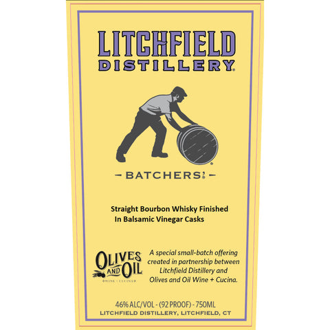 Litchfield Distillery Batchers Bourbon Finished in Balsamic Vinegar Casks - Goro's Liquor