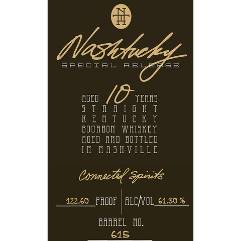 Nashtucky 10 Year Old Straight Kentucky Bourbon - Goro's Liquor
