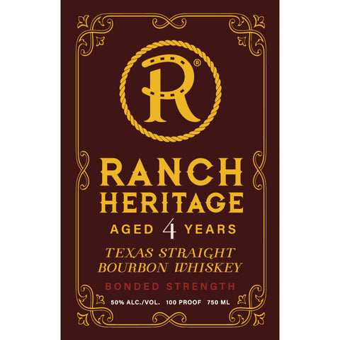 Ranch Heritage Bonded Strength Texas Straight Bourbon - Goro's Liquor