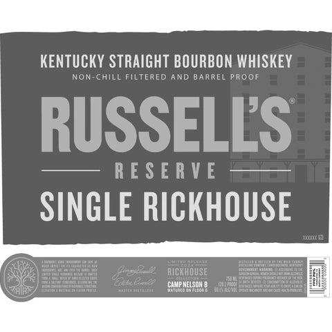 Russell’s Reserve Single Rickhouse 2023 Camp Nelson B Bourbon Russell’s Reserve