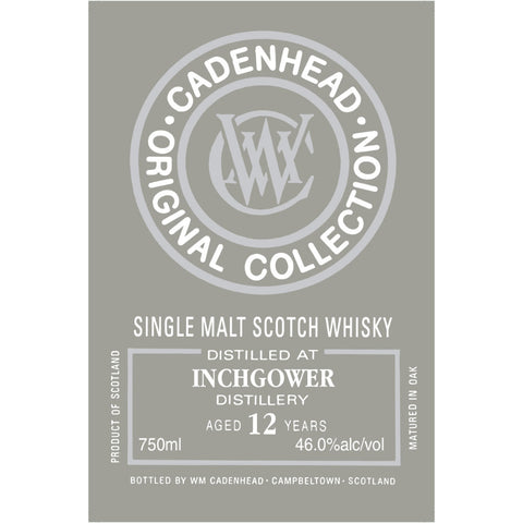 WM Cadenhead Inchgower 12 Year Old - Goro's Liquor