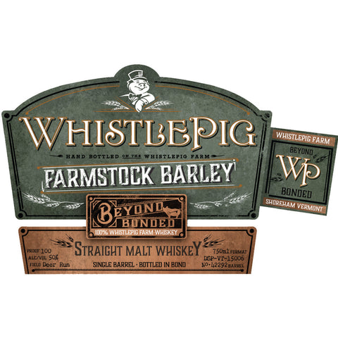WhistlePig Farmstock Barley Beyond Bonded Straight Malt Whiskey Straight Malt Whiskey WhistlePig