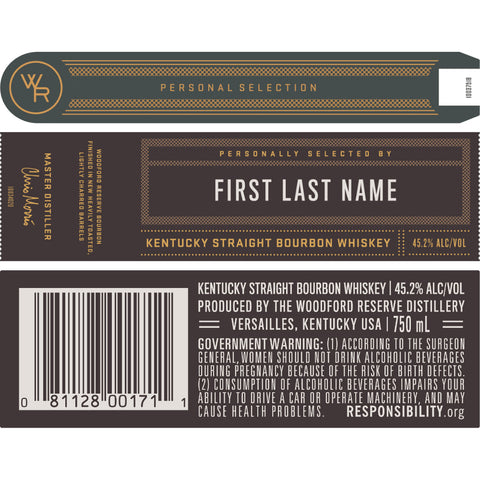 Woodford Reserve Double Oak Bourbon Personal Selection Bourbon Woodford Reserve