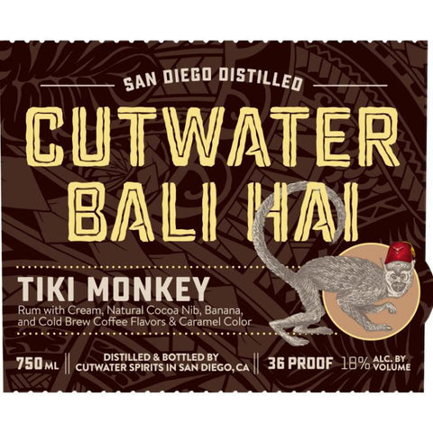 Cutwater Spirits Bali Hai Tiki Monkey Rum Cutwater Spirits