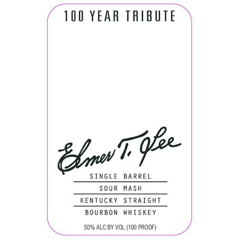 Elmer T. Lee 100 Year Tribute Bourbon Elmer T. Lee