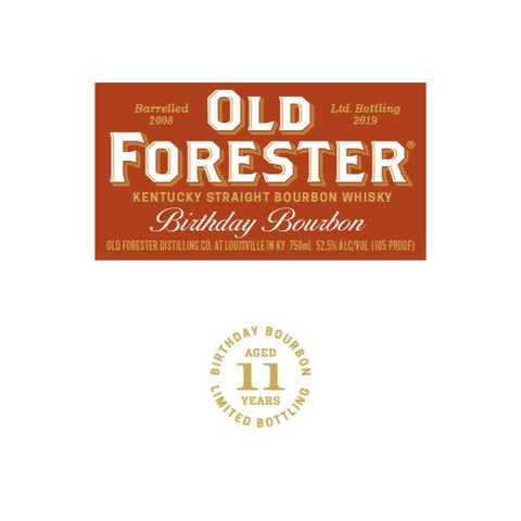 Old Forester Birthday Bourbon 2019 Bourbon Old Forester
