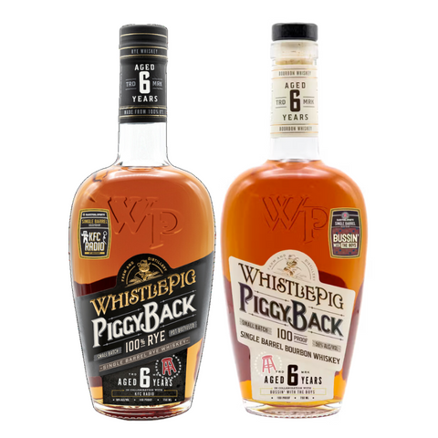 WhistlePig PiggyBack KFC Radio & Bussin' With The Boys Combo Rye Whiskey WhistlePig