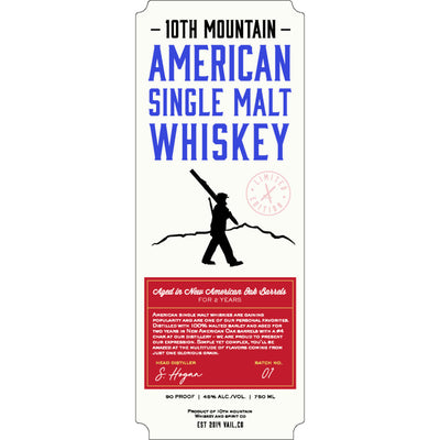 10th Mountain American Single Malt Whiskey - Goro's Liquor