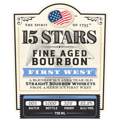 15 Stars First West Blended Bourbon - Goro's Liquor
