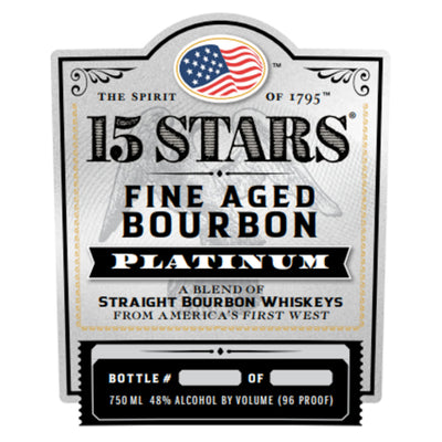 15 Stars Platinum Blended Straight Bourbon - Goro's Liquor