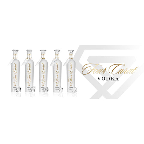 Four Carat Vodka Collectors Edition With Diamond Cut Closure - Goro's Liquor