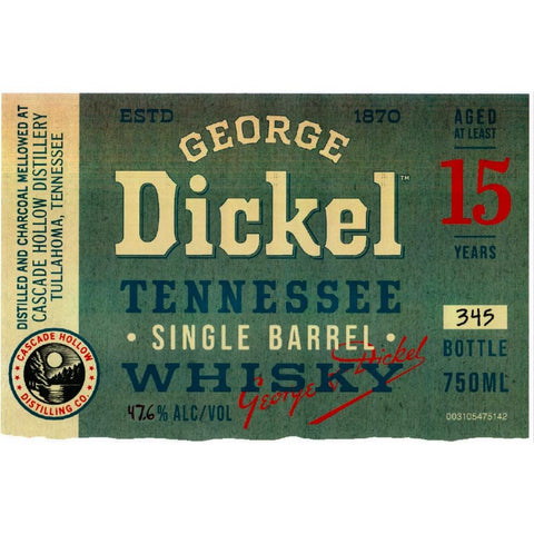 George Dickel Single Barrel 15 Year Old - Goro's Liquor