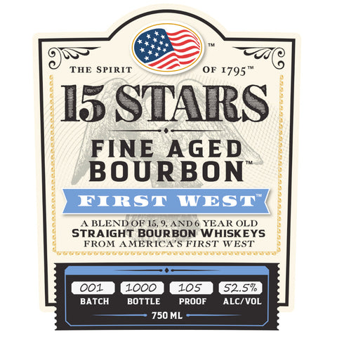 15 Stars First West Blended Bourbon - Goro's Liquor