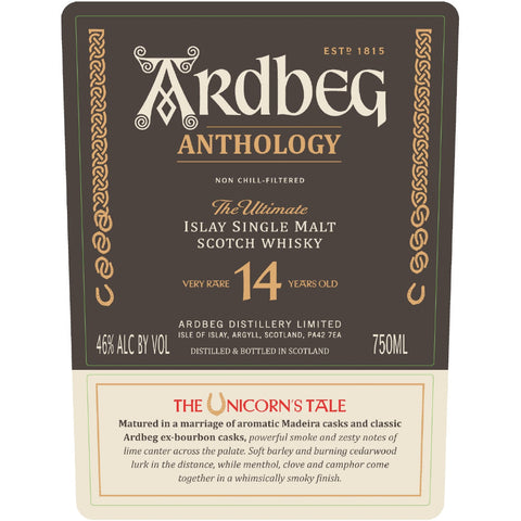 Ardbeg Anthology The Unicorn’s Tale 14 Year Old - Goro's Liquor