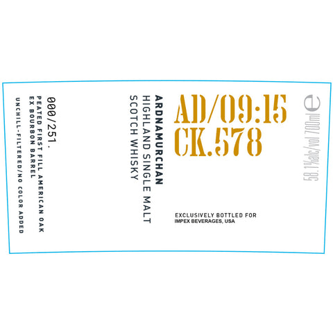 Ardnamurchan AD/09:15 CK.578 - Goro's Liquor