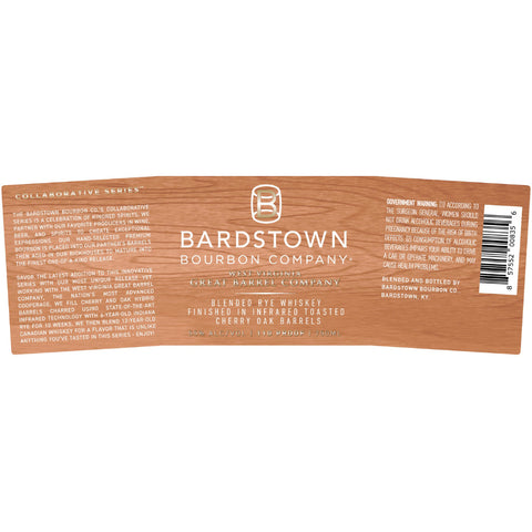 Bardstown Bourbon Collaborative Series West Virginia Great Barrel Company Blended Rye - Goro's Liquor