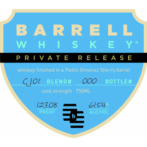 Barrell Whiskey Private Release CJ01 - Goro's Liquor