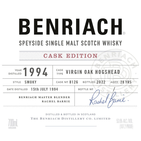 Benriach Cask Edition 1994 Cask No. 8126 - Goro's Liquor