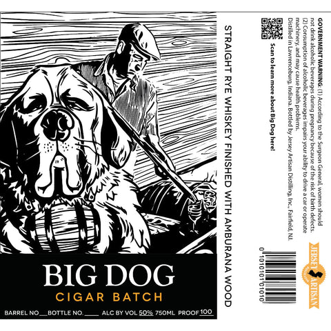 Big Dog Cigar Batch Straight Rye Whiskey - Goro's Liquor