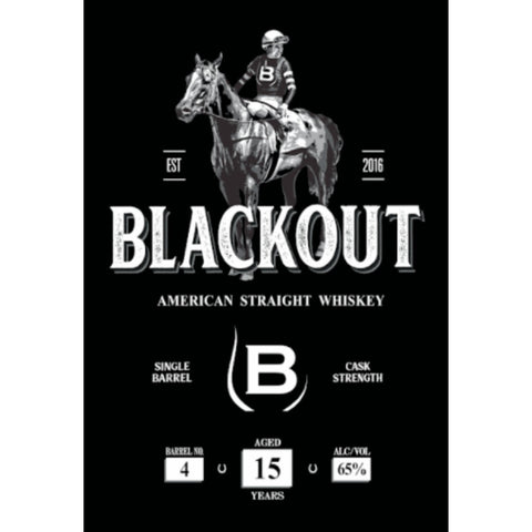 Blackout 15 Year Old American Straight Whiskey - Goro's Liquor