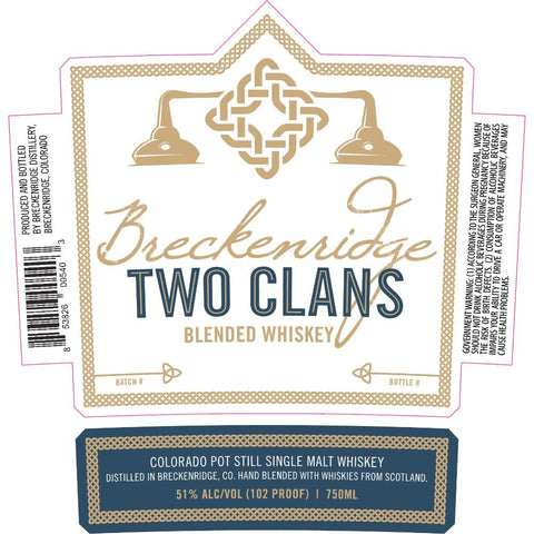 Breckenridge Two Clans Blended Whiskey - Goro's Liquor