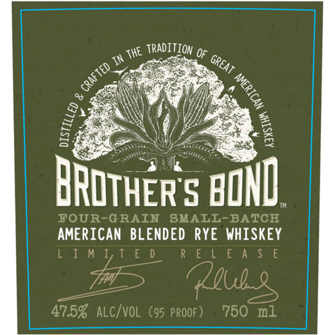 Brother’s Bond American Blended Rye Whiskey By Ian Somerhalder & Paul Wesley - Goro's Liquor