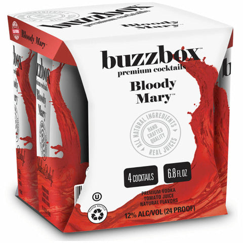 Buzzbox Bloody Mary Cocktail 4PK - Goro's Liquor