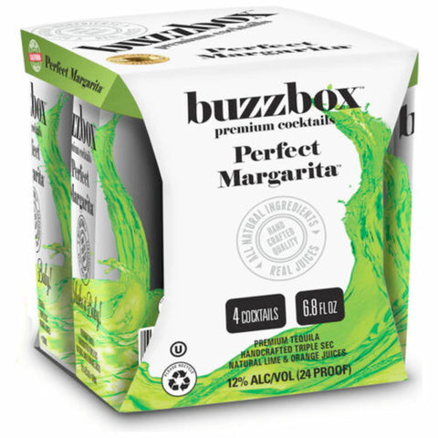 Buzzbox Perfect Margarita Cocktail 4PK - Goro's Liquor