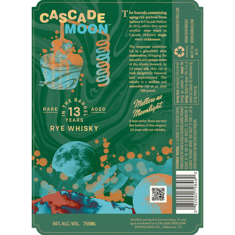 Cascade Moon 13 Year Old Rye Whisky - Goro's Liquor