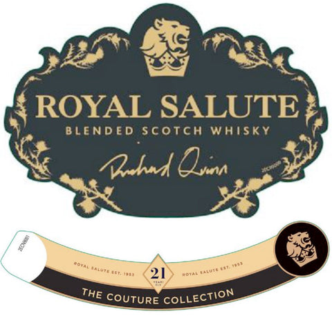 Chivas Regal Royal Salute 21 Year Old Richard Quinn White Edition - Goro's Liquor